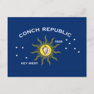 Postal Bandera de la República de Conch