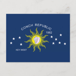 Postal Bandera de la República de Conch