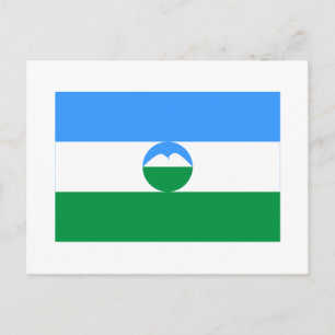 Postal Bandera de la República de Kabardino-Balkar