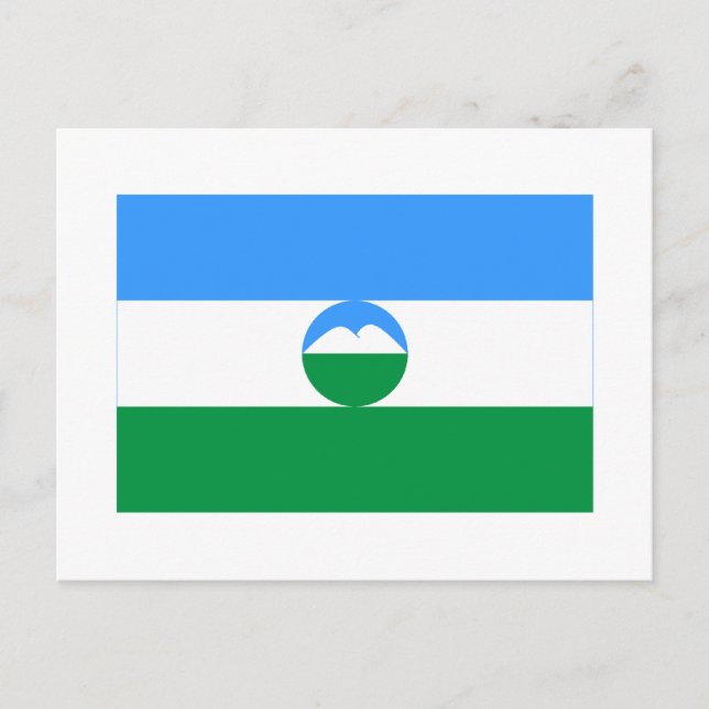 Postal Bandera de la República de Kabardino-Balkar (Anverso)