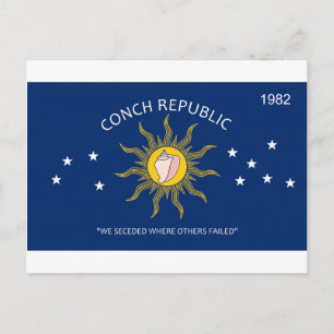 Postal Bandera de la república de la concha