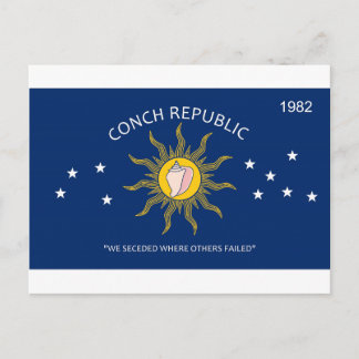 Postal Bandera de la república de la concha