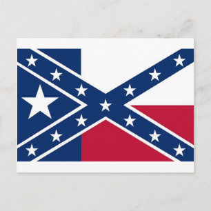 Postal Bandera de la República de Texas