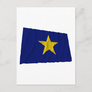 Postal Bandera de la República de Texas