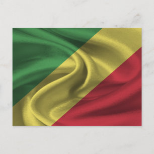 Postal Bandera de la República del Congo