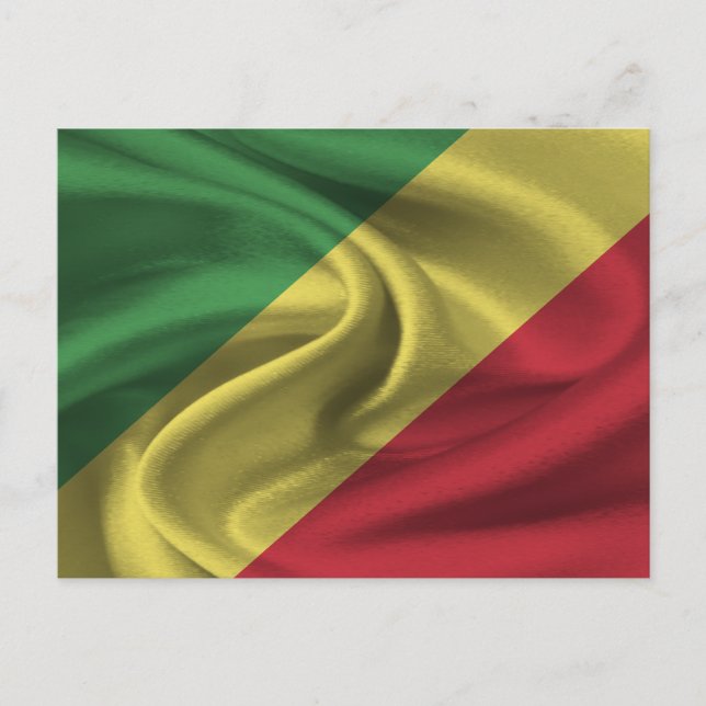 Postal Bandera de la República del Congo (Anverso)
