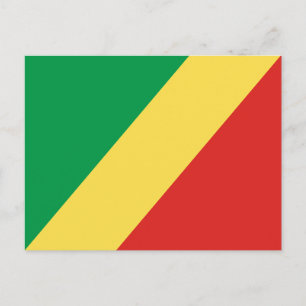 Postal Bandera de la República del Congo