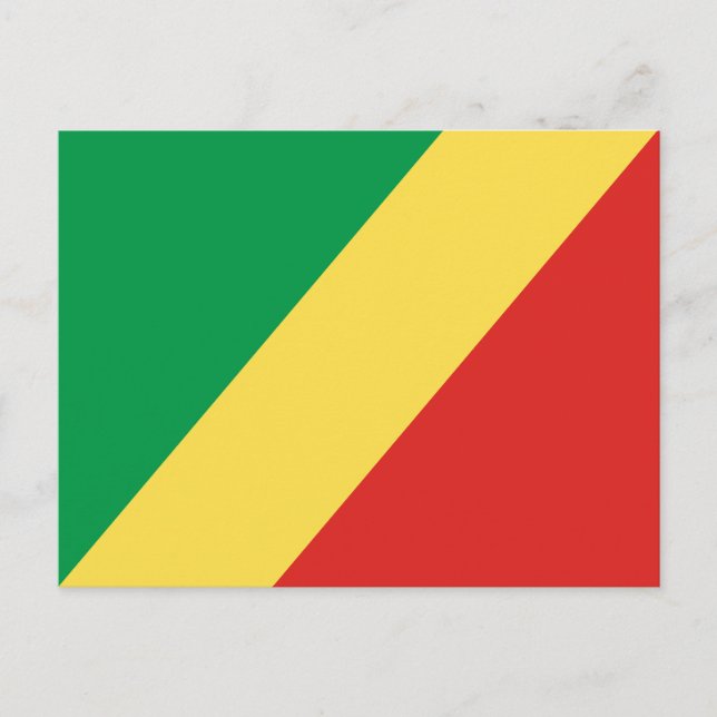 Postal Bandera de la República del Congo (Anverso)