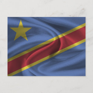 Postal Bandera de la República Democrática del Congo