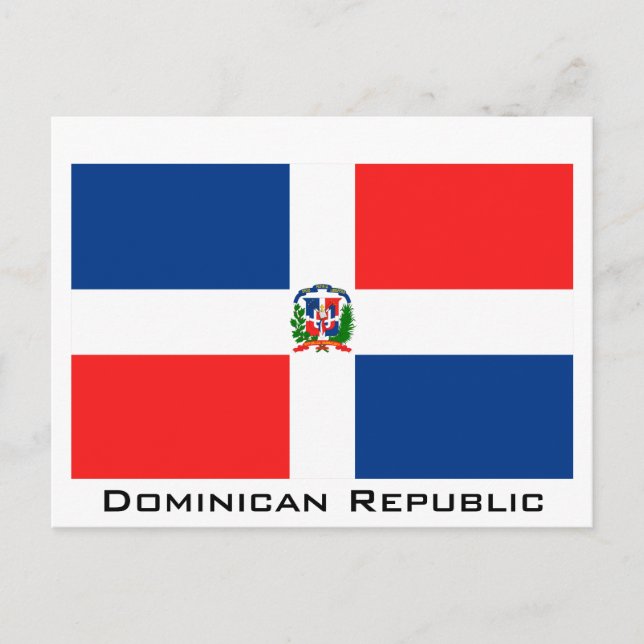 Postal Bandera de la República Dominicana (Anverso)