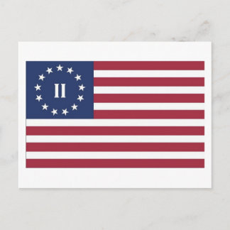 Postal Bandera de la Segunda Revolución Americana