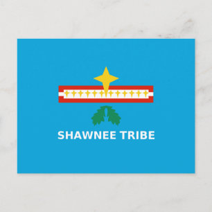 Postal Bandera de la tribu Shawnee de Oklahoma