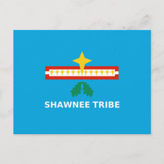 Postal Bandera de la tribu Shawnee de Oklahoma