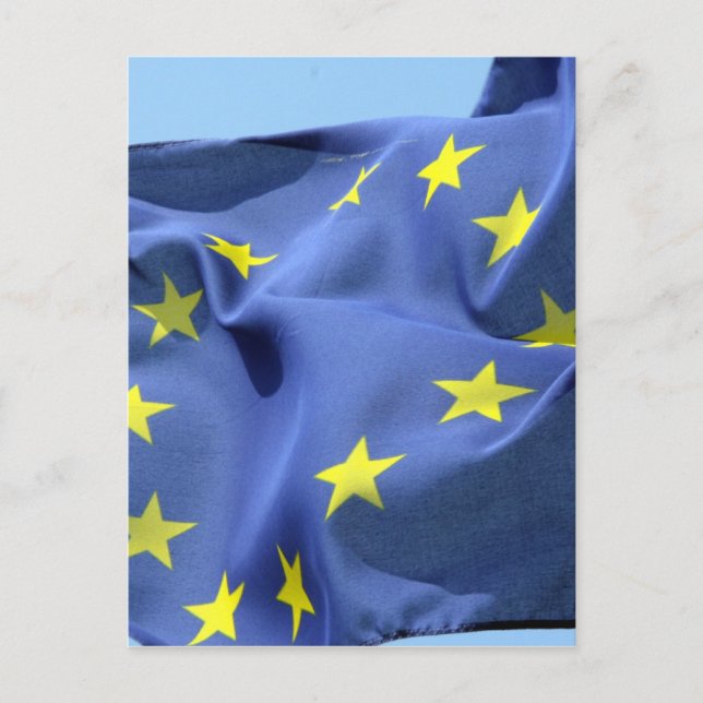 Postal bandera de la ue (Anverso)