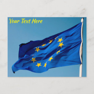 Postal Bandera de la UE personalizable