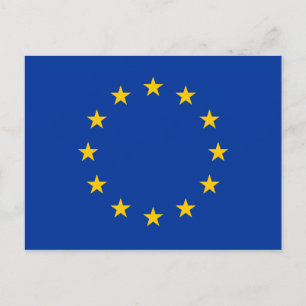 Postal Bandera de la Unión Europea
