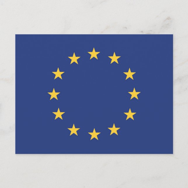 Postal Bandera de la Unión Europea (Anverso)