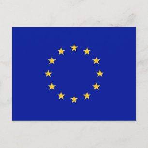 Postal Bandera de la Unión Europea
