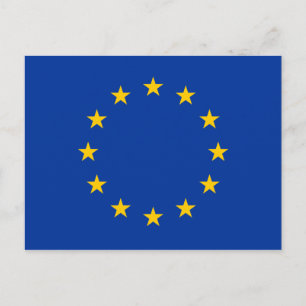 Postal Bandera de la Unión Europea