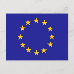 Postal Bandera de la Unión Europea