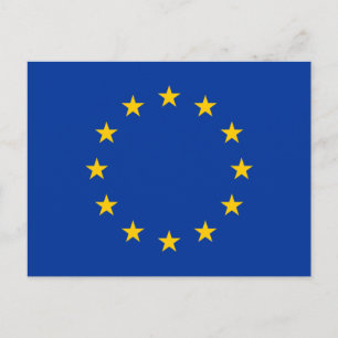 Postal Bandera de la Unión Europea