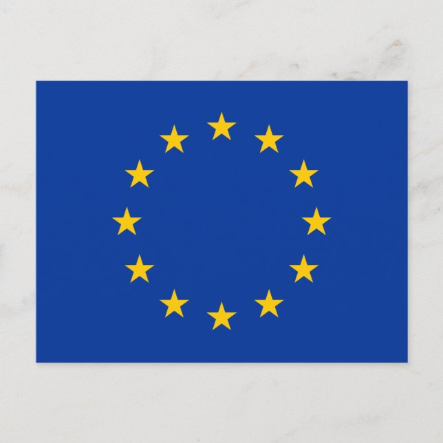 Postal Bandera de la Unión Europea (Anverso)