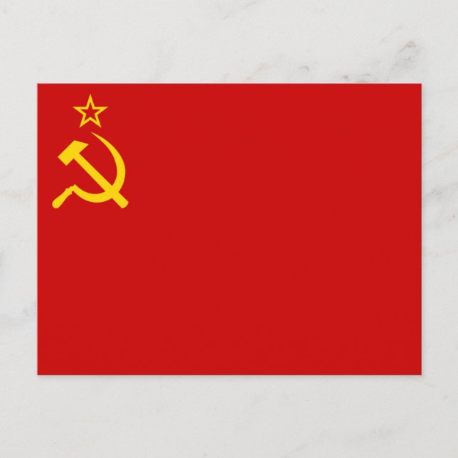 Postal Bandera de la Unión Soviética (Anverso)