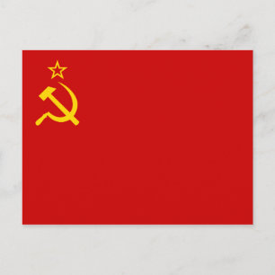 Postal bandera de la URSS