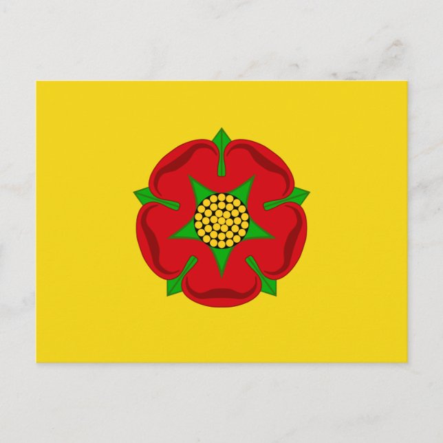 Postal Bandera de Lancashire (Anverso)