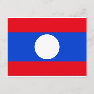 Postal Bandera de Laos