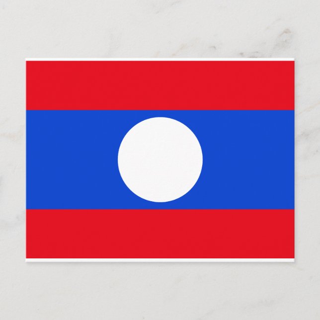 Postal Bandera de Laos (Anverso)