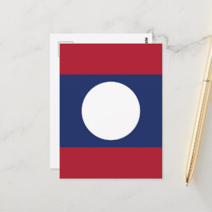 Postal Bandera de Laos