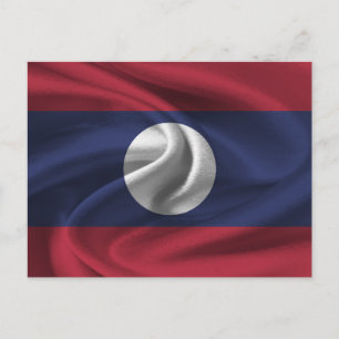 Postal Bandera de Laos