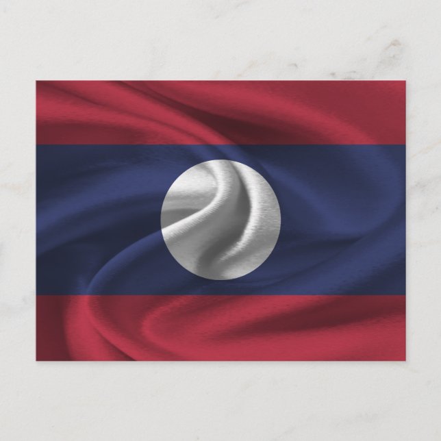 Postal Bandera de Laos (Anverso)