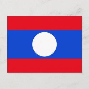 Postal Bandera de Laos