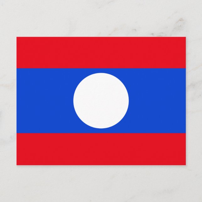 Postal Bandera de Laos (Anverso)