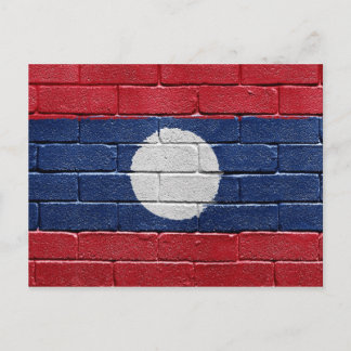 Postal Bandera de Laos
