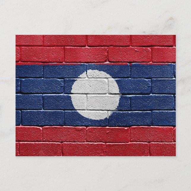 Postal Bandera de Laos (Anverso)
