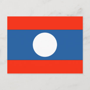 Postal Bandera de Laos