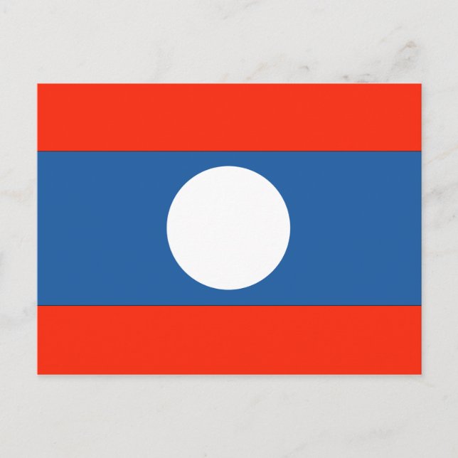 Postal Bandera de Laos (Anverso)
