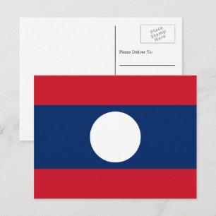 Postal Bandera de Laos, Bandera de Laos