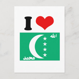 Postal Bandera de las Comoras