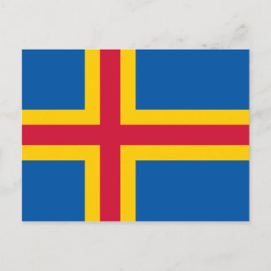 Postal Bandera de las Islas Åland