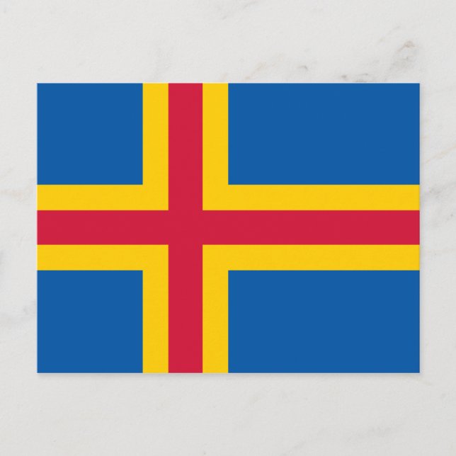 Postal Bandera de las Islas Åland (Anverso)