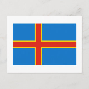 Postal Bandera de las islas Aland