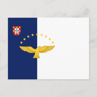 Postal Bandera de las islas Azores Postcard