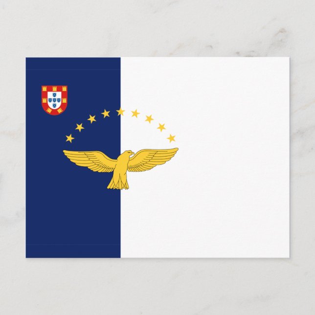 Postal Bandera de las islas Azores Postcard (Anverso)