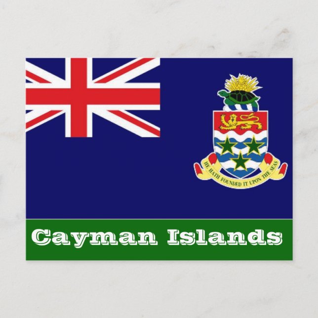 Postal Bandera de las Islas Caimán (Anverso)
