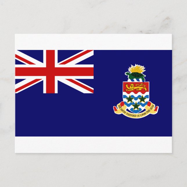 Postal Bandera de las Islas Caimán (Anverso)