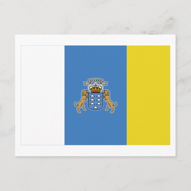 Postal Bandera de las Islas Canarias (Anverso)